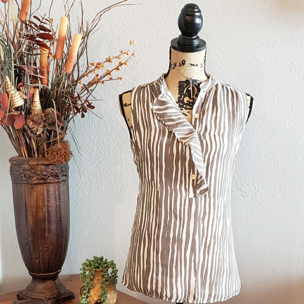Banana Republic Zebra Print Top